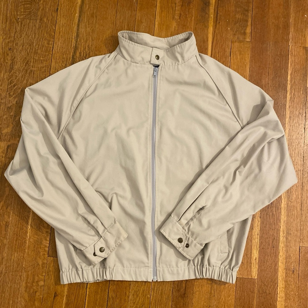Pendleton Country Traditionals Windbreaker Jacket Full Zip Vented Beige Mens L